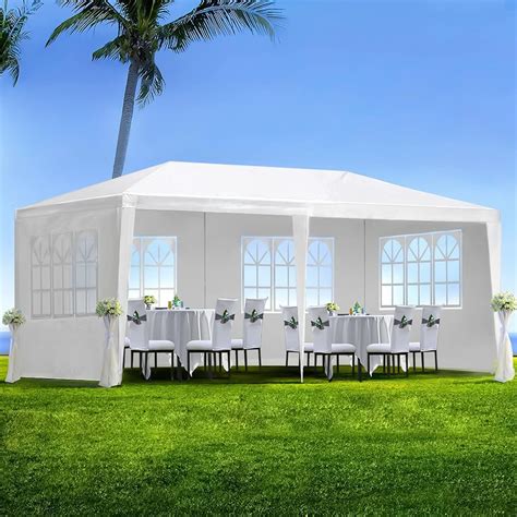 Amazon.com : 10x20 Party Tent, Outdoor White Tents for Parties, Wedding ...