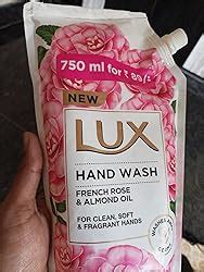 Lux Handwash with French Rose & Almond Oil For Clean, Soft & Fregrant ...