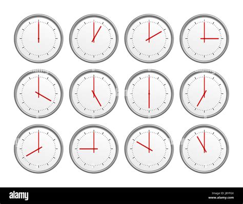 12 clocks Cut Out Stock Images & Pictures - Alamy