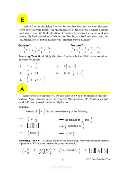Image result for Pivot Learning Module Grade 6