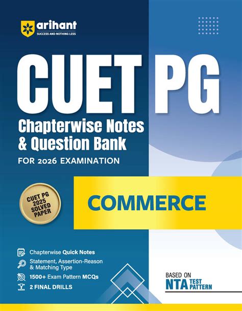 Buy CUET PG 2026 Commerce Book | MCQs & Chapterwise Question Bank ...