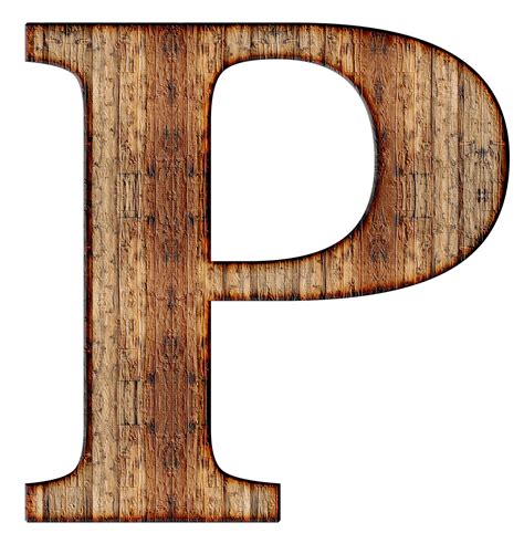 Wooden Capital Letter P transparent PNG - StickPNG
