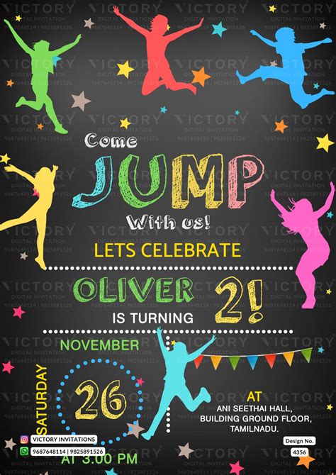 Birthday party invitation card for girl and boy in english language wi ...