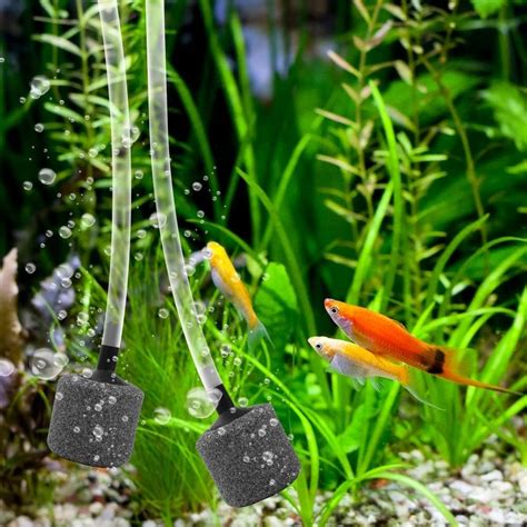 Buy DONGKER 4PCS 0.9 Aquarium Air Stone, Air Stone Cylinder Aerator ...