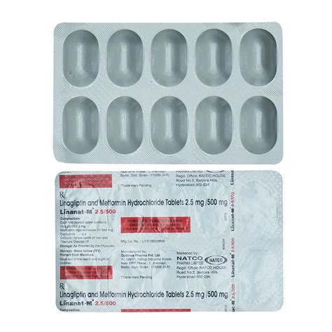 Linanat-M 2.5mg/500mg - Strip of 10 Tablets : Amazon.in: Health ...