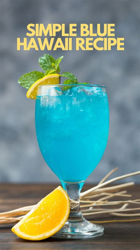 Simple Blue Hawaii Recipe | Blue hawaii cocktail, Blue hawaii, Cocktails