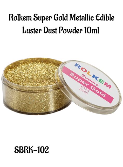 Home Rolkem Super Gold Metallic Edible Luxury Luster Dusting Powder ...