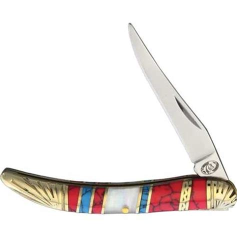 Frost Cutlery SHS109RBW Toothpick Turquoise Folding Knife