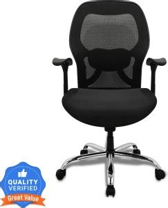 SAVYA HOME APOLLO MEDIUM BACK Synthetic Office Arm Chair Price in India ...