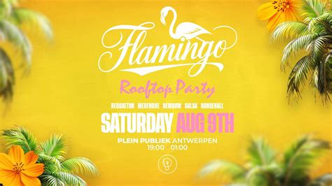 Flamingo Rooftop Party | Antwerpen, Plein Publiek Rooftop, Antwerp, 9 ...