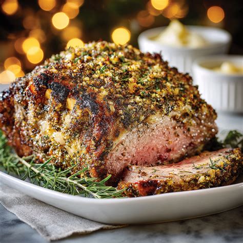 Garlic-Herb Crusted Prime Rib - Kitchen Confide