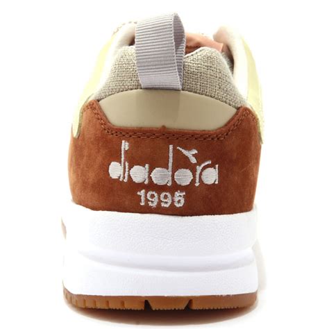2200AD sneakers uomo DIADORA HERITAGE ECLIPSE beige leather/tissue ...