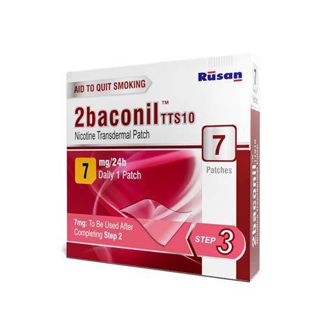 2baconil 7 mg One Month Nicotine Patch Therapy