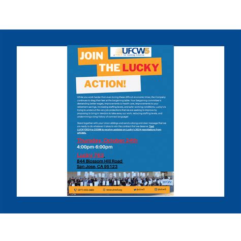 Join the Lucky Action: Stand Together on THURSDAY October 24th in San ...