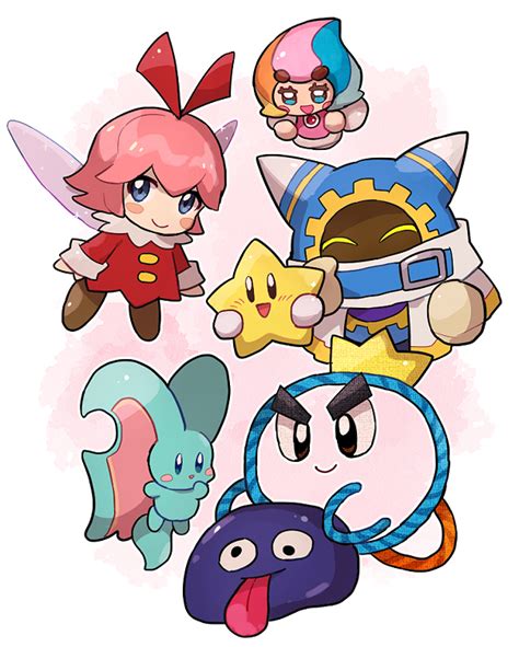magolor, ribbon, gooey, elfilin, elline, and 2 more (kirby and 7 more ...