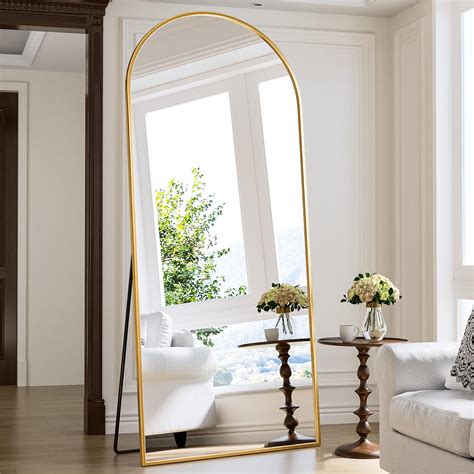 Snapklik.com : Antok Full Length Mirror, 71"x28" Arched Floor Mirror ...