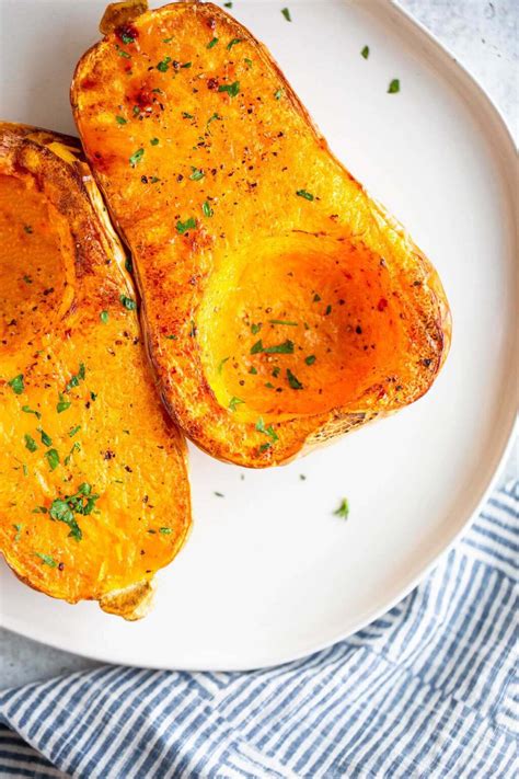 Air Fryer Butternut Squash Halves - Food Banjo