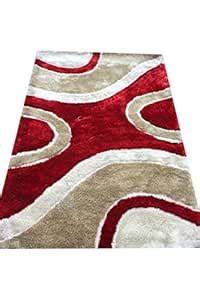 Lakshmi Furniture Carpet (Red & Gold) 6x4 feet : Amazon.in