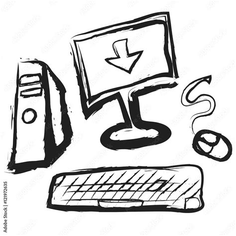 Image result for Desktop Computer Cartoon