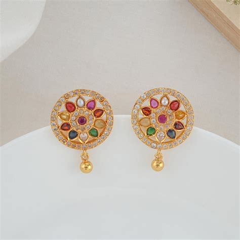 Buy 925 Silver Earrings Online | Gold Plated Silver Jhumkas Earrings ...