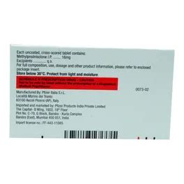 Medrol 16 mg Tablet | Uses, Side Effects, Price | Apollo Pharmacy