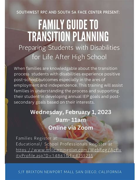 Family Guide to Transition Planning, February 1 2023 | Online Event ...