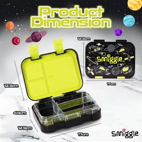 Buy Smiggle Fly Hi Bento Lunch Box for Kids with Removable Inner Tray ...