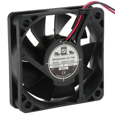 RS PRO | RS PRO Axial Fan, 24 V dc, DC Operation, 27.2m³/h, 1.4W, 60mA ...