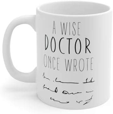 Buy HUMWE Ceramic A Wise Doctor Once Wrote Color Inside Doctor Gift ...