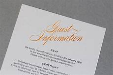 What To Put In Wedding Invitations by Wedding Guest Information Cards What To Include Foil What To Put In Wedding Invitations
