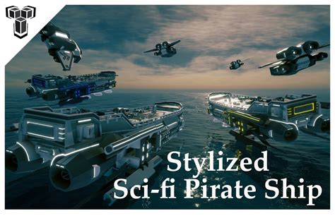 Stylized Sci-fi Pirate Ship – By Yorakeys by Yorakeys Studios