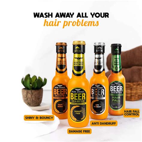 Buy PARK AVENUE BEER SHAMPOO SHINY AND BOUNCY - 180 ML Online & Get ...