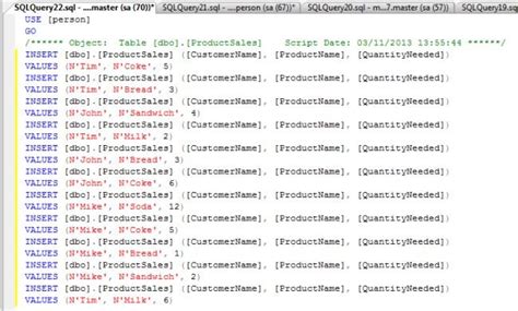 Image result for How to Create Insert Script in SQL Server