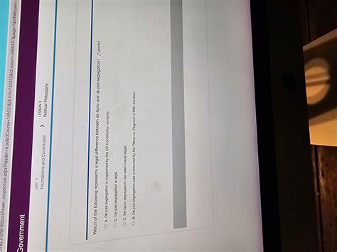 De facto and de jure segregation what is the legal difference - brainly.com