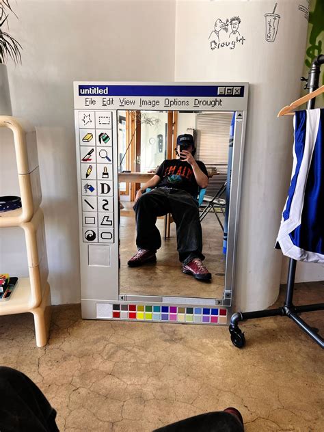 Can't stop looking at this Microsoft Paint Mirror Made by the artist… | Zain Kahn | 99 comments