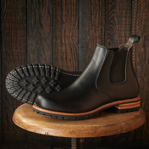 Chelsea Explorer Leather Boots 6" (Raven Black) Goodyear Welted – Craft ...