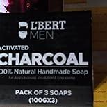 Buy L'BERT Activated Charcoal Soap for Skin Whitening & Deep Cleansing ...