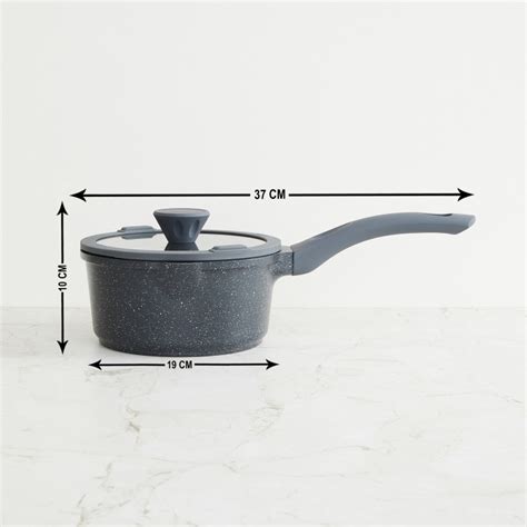 Buy Marshmallow Solid Sauce Pans - Aluminium - Sauce Pot with Lid - 37 ...