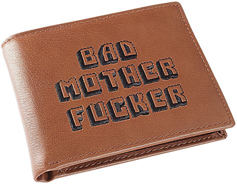 Buy Officially Licensed Bad Mother Wallet Bi-fold Embroidered Brown ...
