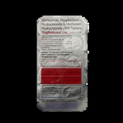 TRIGLIMISAVE 2 HS PLUS TABLET 10'S Price, Uses, Side Effects ...