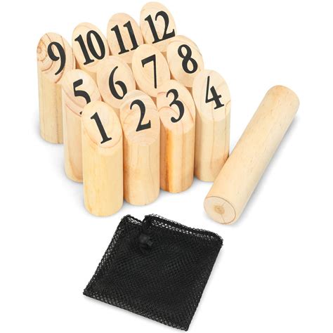 Buy COSTWAY Numbers Kubb, Outdoor Number Throwing Game with Storage Bag ...