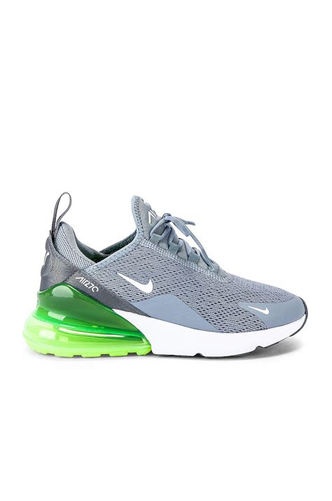 Nike Women's Air Max 270 Sneaker in Mist, Lime & Grey | REVOLVE