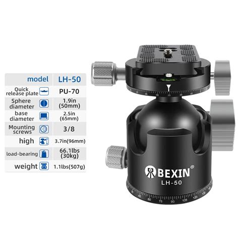 Uniqkart LH-50 Panoramic Damping Camera Gimbal SLR Camera Stabilizers ...