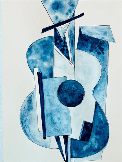 Art & Sip: Watercolor Picasso Guitar - City of Longmont