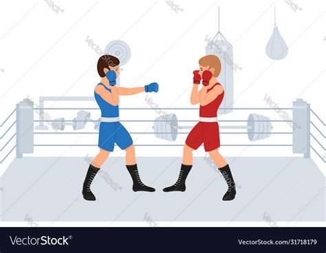 Boxing Match Cartoon 的图像结果