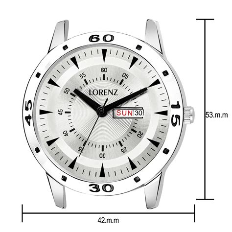 Lorenz White dial Day & Date Mens watch | MK-206W – Lorenz Fashion
