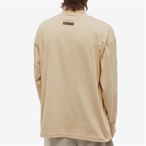 Fear of God Essentials Long Sleeve T-Shirt Sand | END. (US)