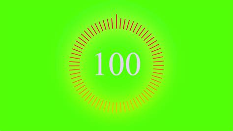 the 100 seconds timer animation 38774088 Stock Video at Vecteezy