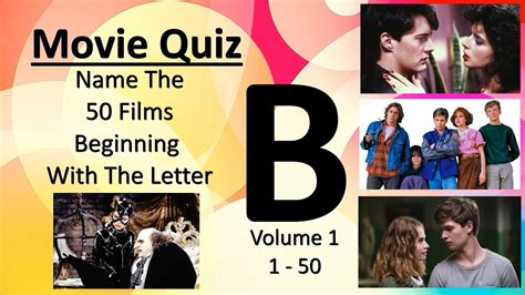 Movie Quiz - Name 50 Movies Beginning With B - 1 to 50 - YouTube
