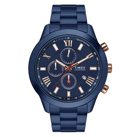 Timex Blue Round Dial Quartz Analog Men Watch - TWEG18517 - At JUST WATCHES
